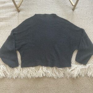 Leith grey Ribbed Sweater